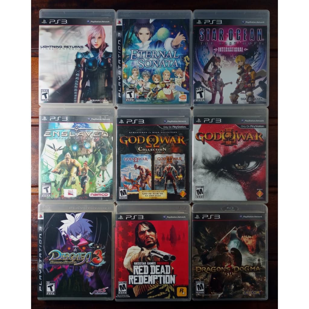 Jogos Playstation 3 (Final Fantasy, Metal Gear, Star Ocean) PS3 Originais Usados Em Mídia Física