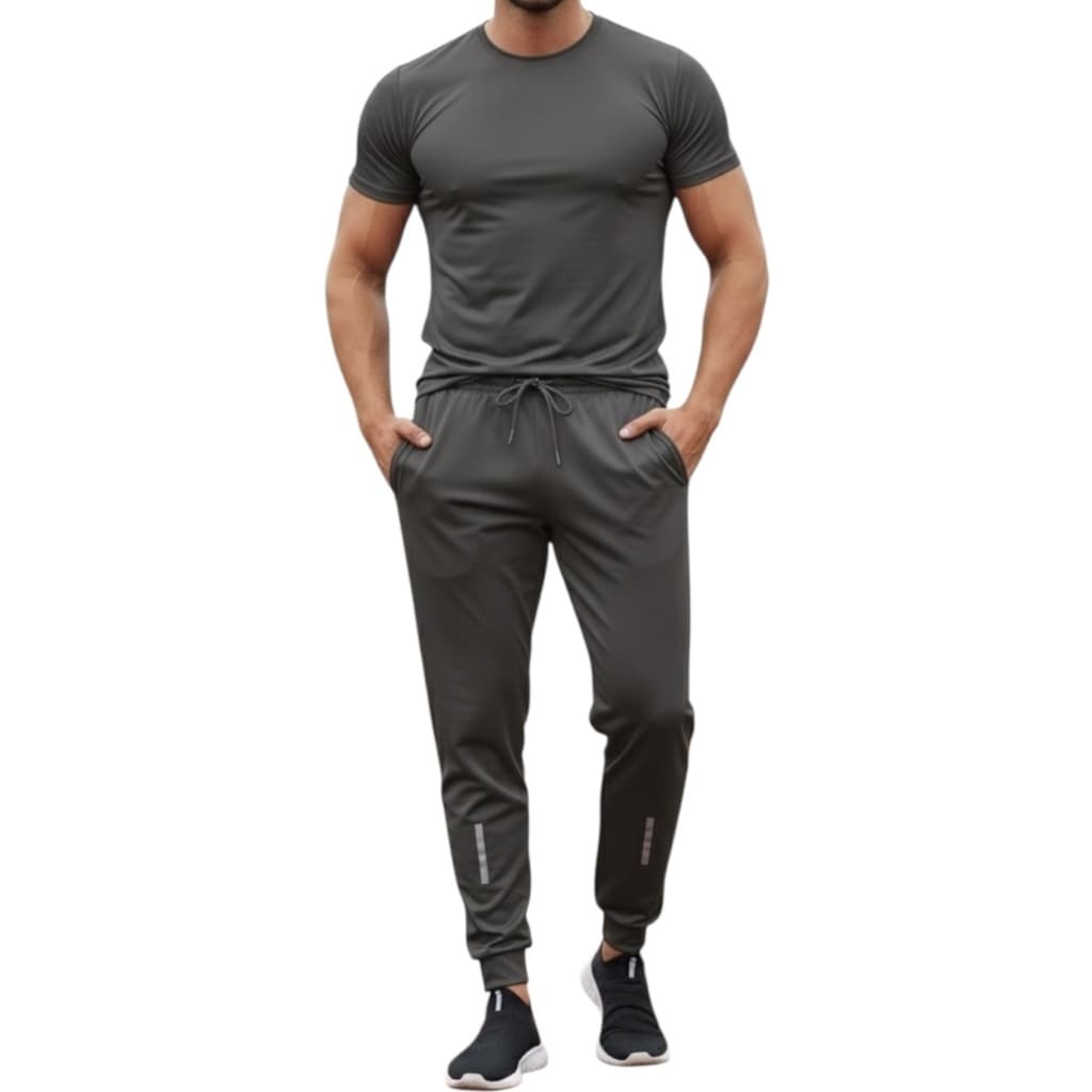Kit Masculino Todo Cinza - Camisa e Calça Jogger - 04 Opções de Cores