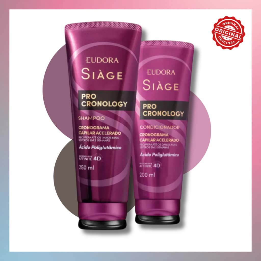 Eudora Siage Pró Cronology Shampoo + Condicionador Kit
