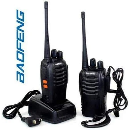 Kit 2 Rádio Comunicador Walk Talk Baofeng 777s com 16 Canais Alcance de 12Km