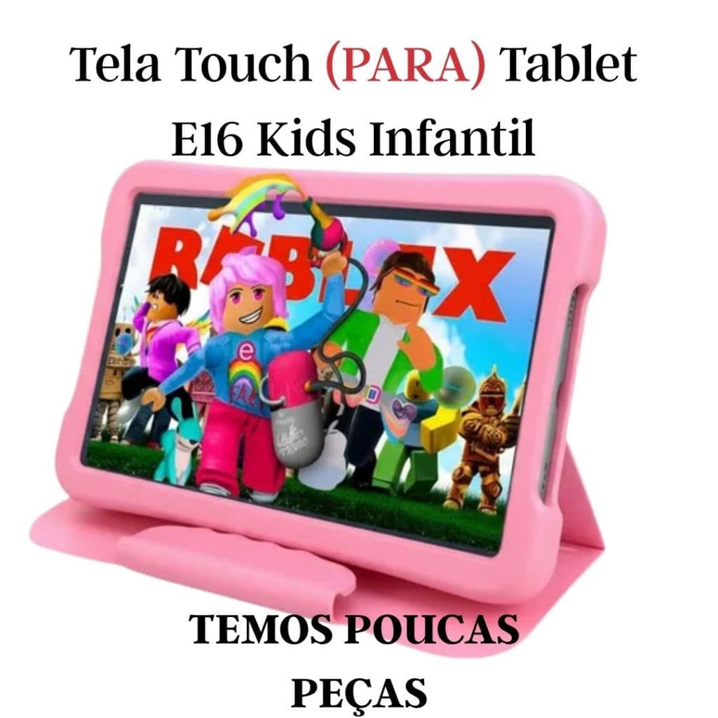 Vidro Tela Touch Para Tablet E16 Kids Infantil Compatível - Peça De Reposição Oferta Imperdível