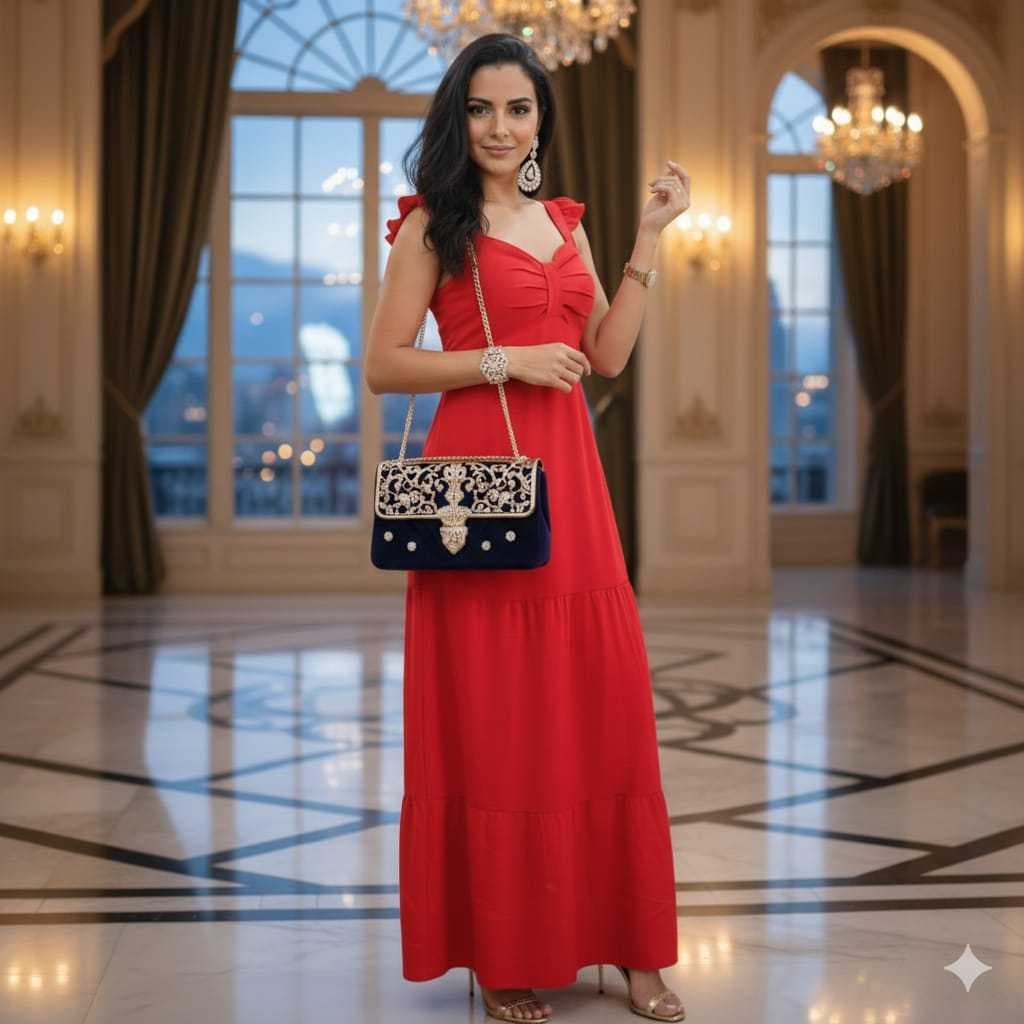 Vestido Longo Feminino – Modelo 3 Marias com Bojo e Forro em Viscolinho