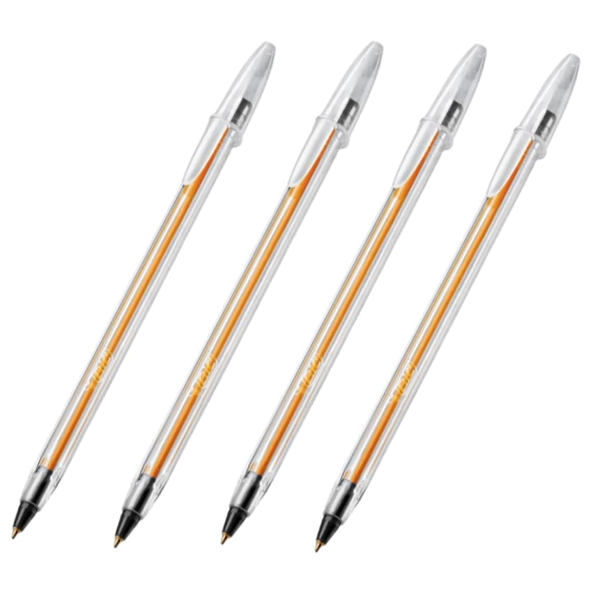 Caneta Bic Ponta Fina Kit Com 4 Canetas Esferográfica Bic Original