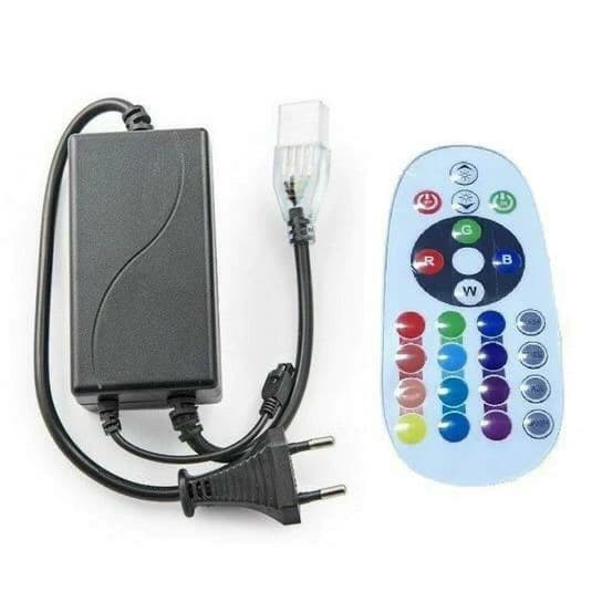 Controle Mangueira Fita LED RGB Achatada Efeitos Bivolt