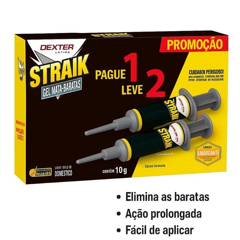 Eficaz contra as Baratas Francesinhas, Baratas de esgoto e cozinha. — Straik Gel