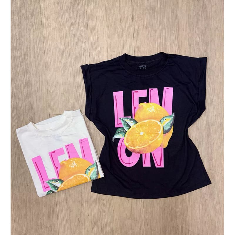 Camiseta Feminina Lemon Estampa Frutas Moda
