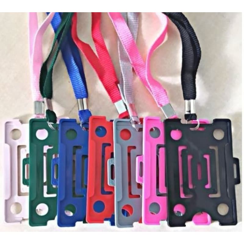 Porta Cracha Com Cordão Suporte Jacaré