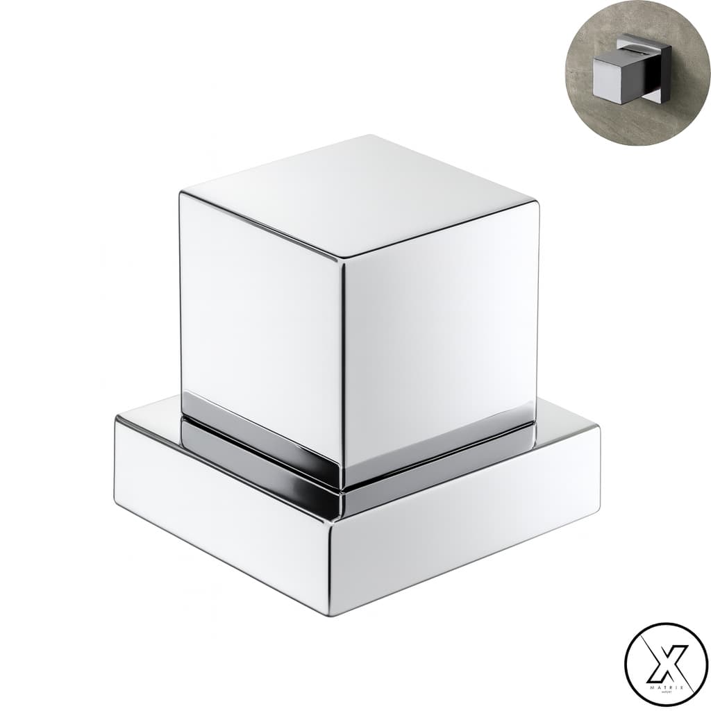 Acabamento Quadrado Luxo Metal Cromado Registro Pressão Gaveta Chuveiro Padrão Deca