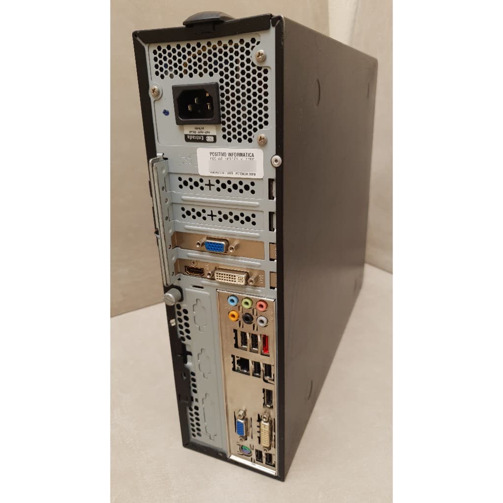 Desktop Positivo WIFI 6E + Bluetooth 5.3 + Intel I7 (3.2 Ghz) + SSD 240GB + 16GB RAM + GeForce GT210 + HD 500GB + Win11