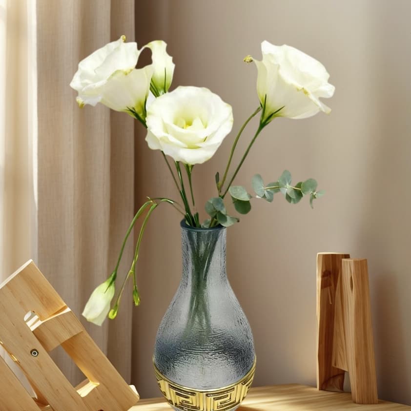 Vaso inflorescência Vaso decorativo para sala de estar O vaso transparente Decoração da sala