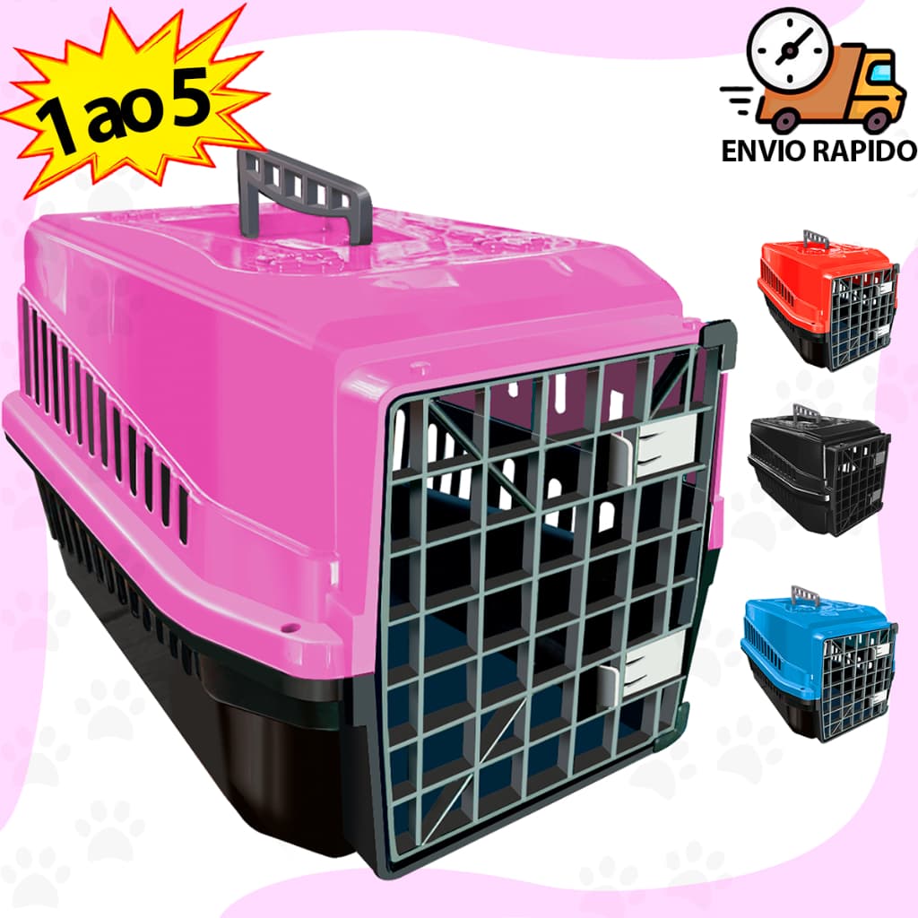 Caixa de transporte Transportadora Pet do 1 ao 5 Cachorro e Gato
