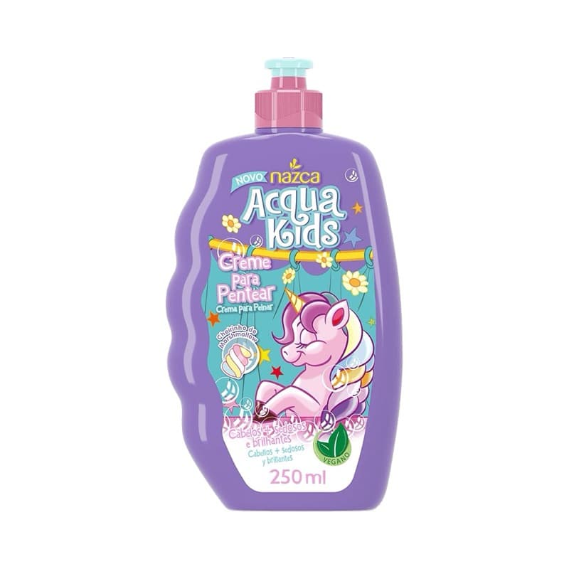 Creme para Pentear Acqua Kids Marshmallow – 250ml criança cabelo creme cabelo