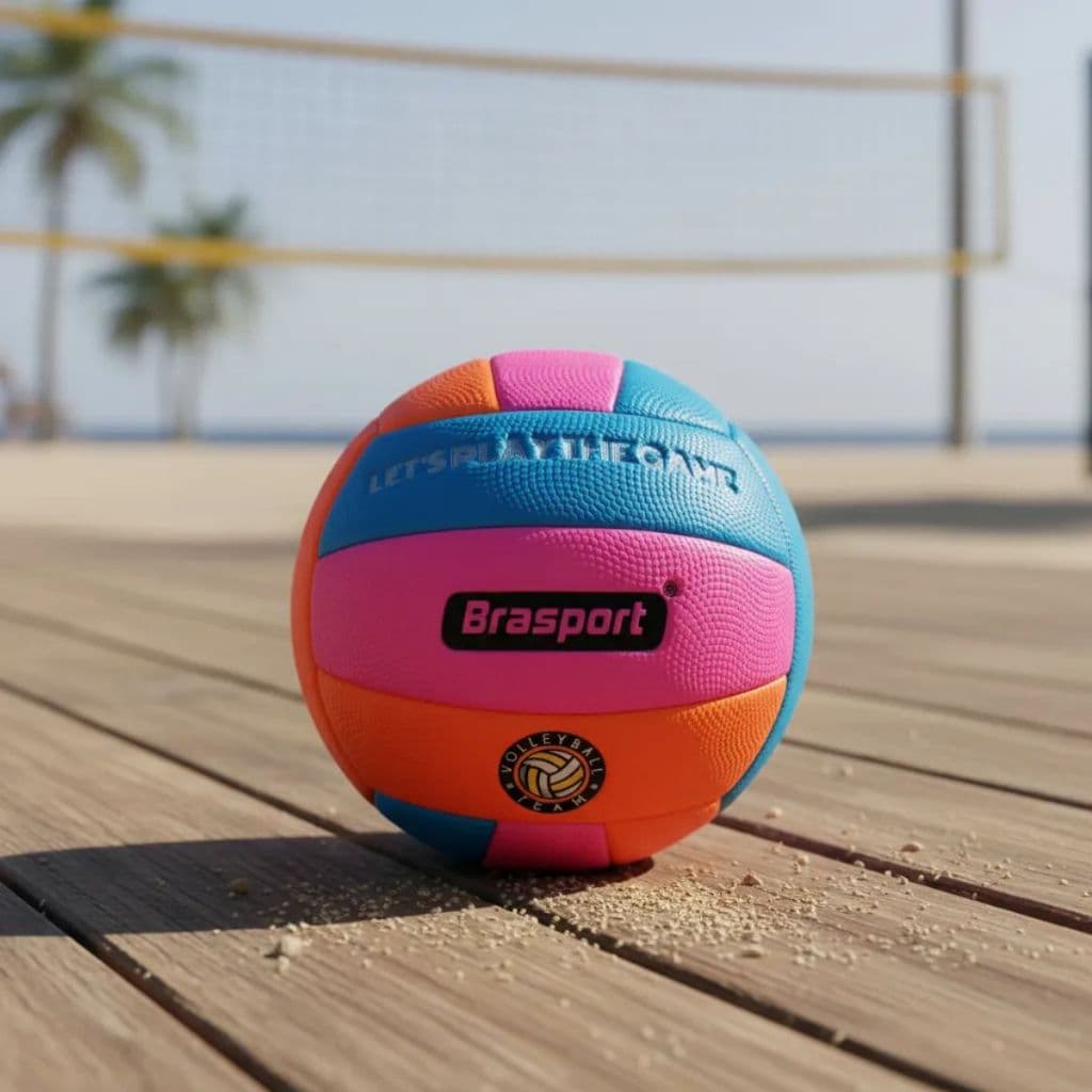 Bola de Vôlei Brasports Infantil Macia Toque Suave 4 a 9 Anos Treino e Diversão