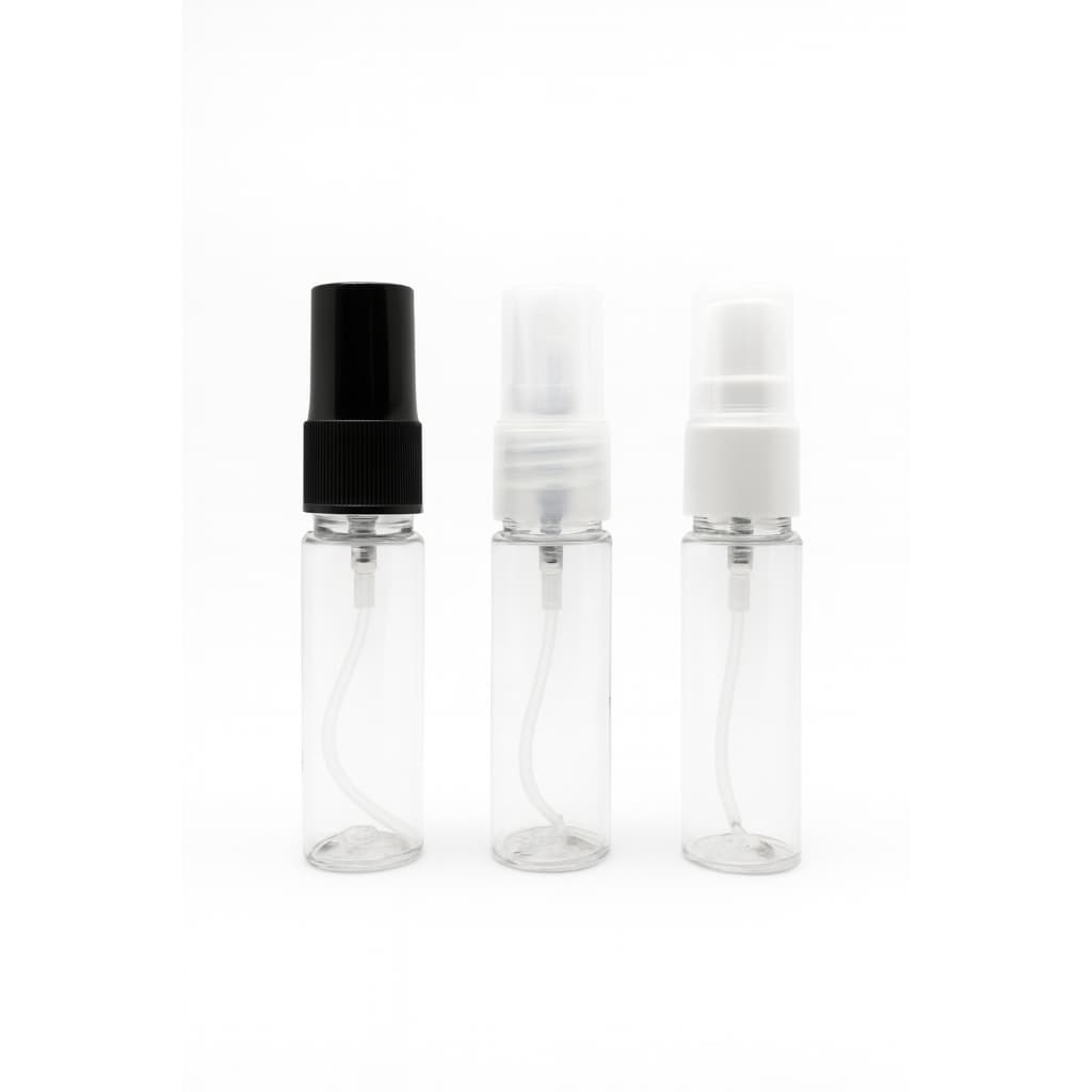 50 Frascos 15 Ml Pet Tampa Spray Borrifador Perfumes Home care