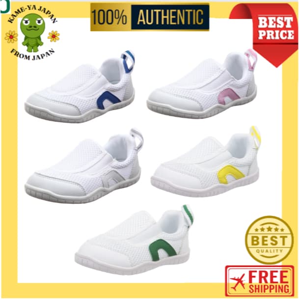 【Envio direto do Japão】IFME Tênis Infantis para Escola/Indoor – Sola Respirável Slip-on SC-0002【Qualidade Japonesa】