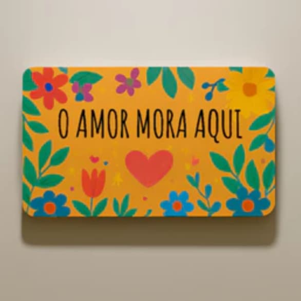 Quadro Decorativo de Parede em Madeira Premium 26x15cm Corredor Sala Casa