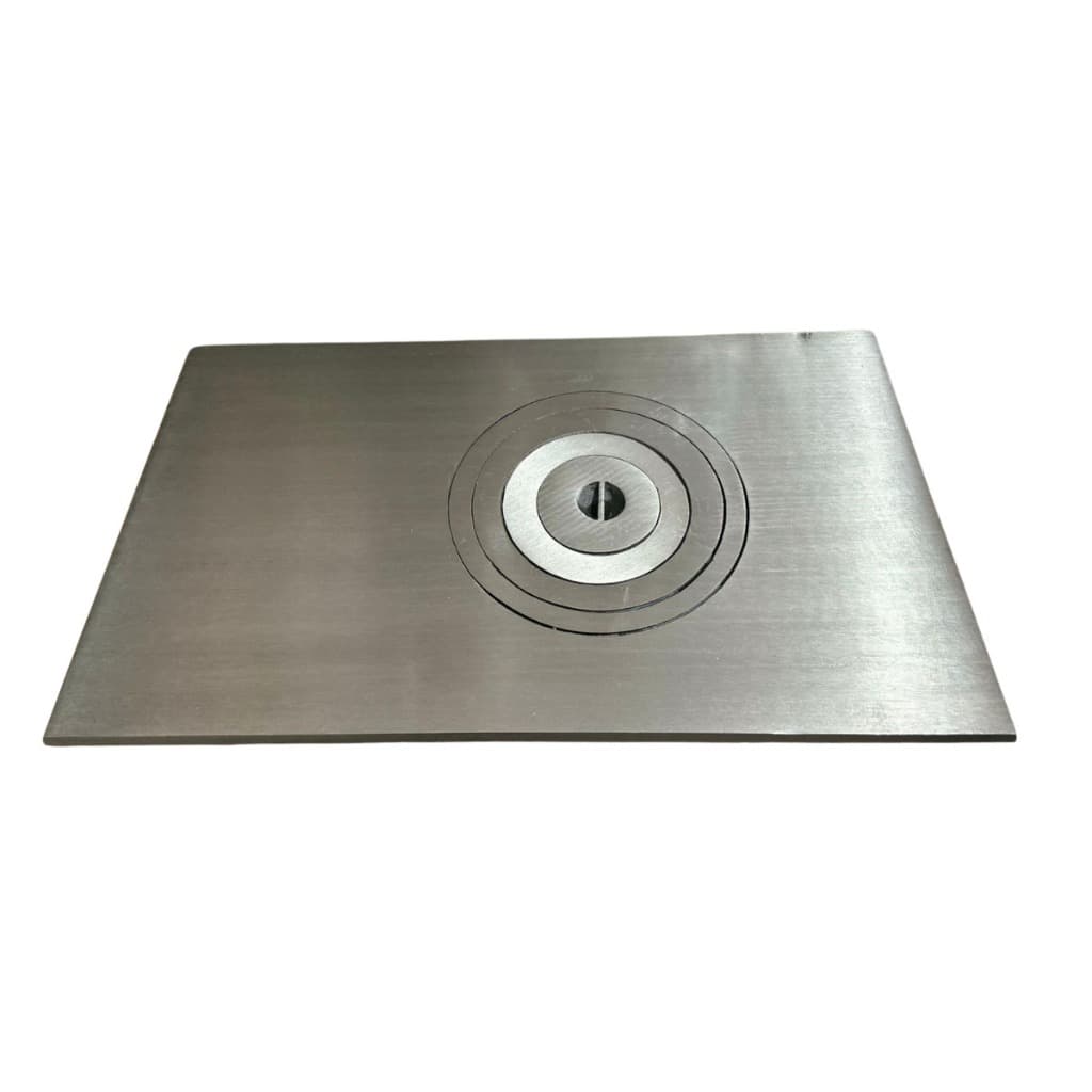 Chapa De Fogão A Lenha 1 Furo Ferro Fundido Polida 40x60 Cm