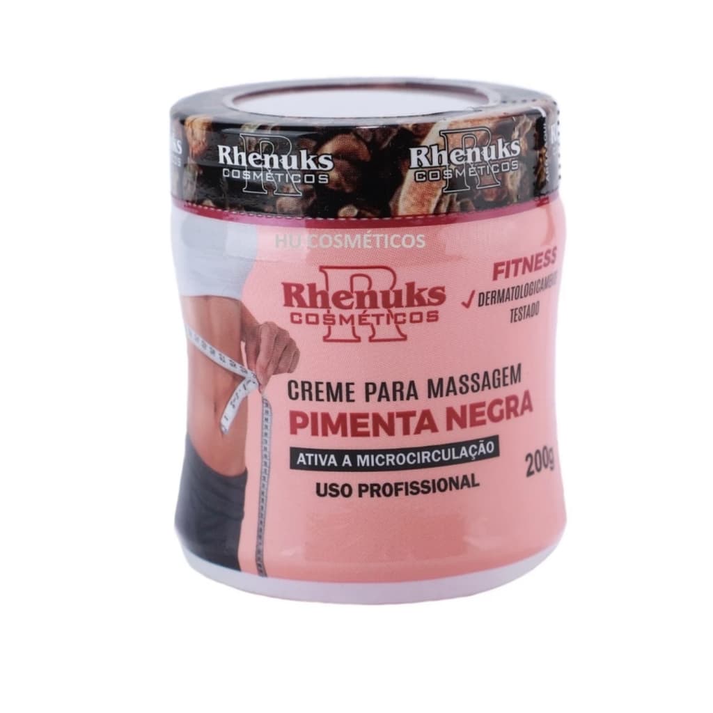 Gel Massageador Pimenta Negra 200g - Rhenuks