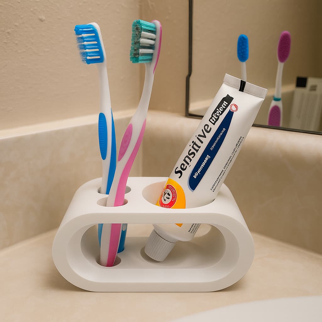 Suporte organizador Escova Pasta de Dente Dispenser Porta Escovas de pia