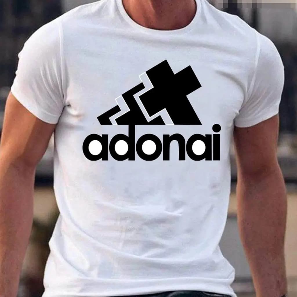 Camiseta Estampada ADONAI- Alta Qualidade 100% Algodão