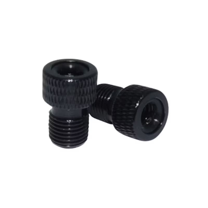 Adaptador Valvula Presta Bico Camara De Bike Aluminio Preto