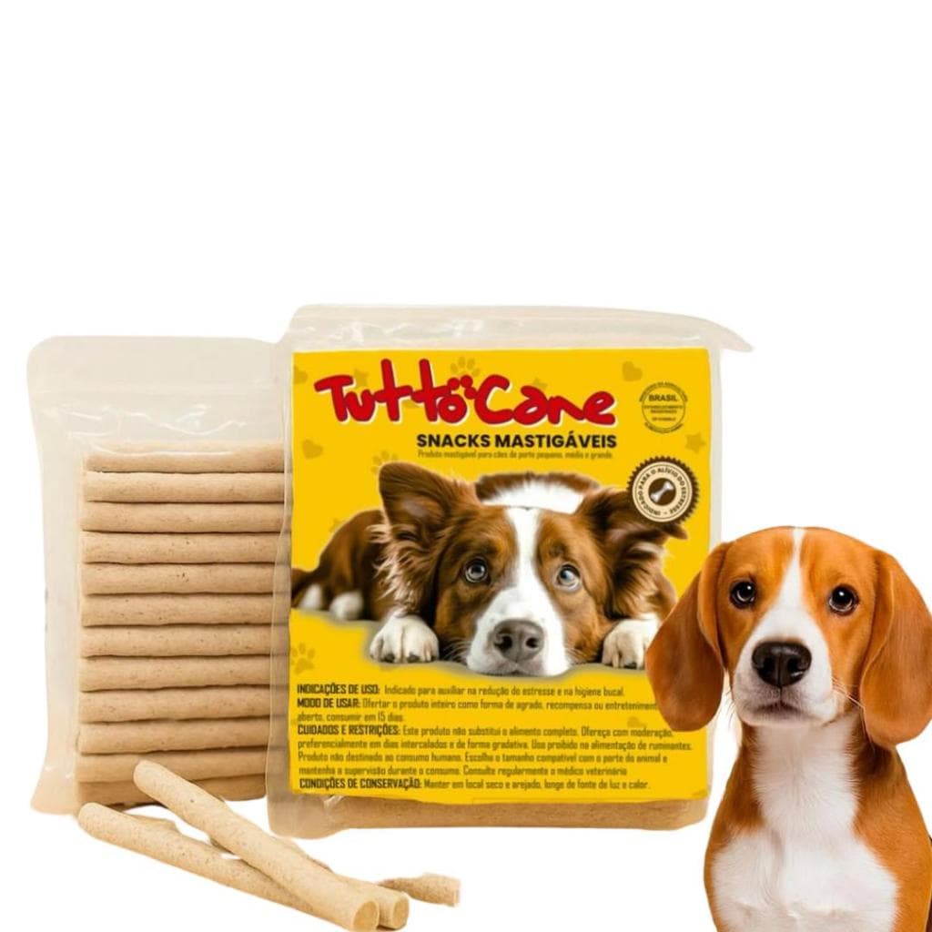 Palito mastigavel TUTTOCANE para pet 1kg ou kit com 2 ou 5 ou 10 unidades