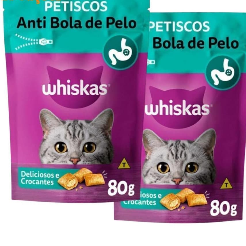 Whiskas anti bola de pelo 80g cada