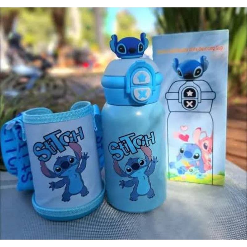 Garrafa infantil personagem térmica anti vazamentos