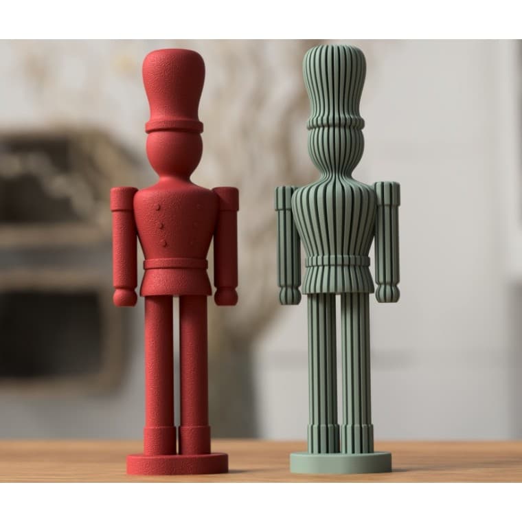 Quebra-Nozes Clássico Decorativo de 22 cm – Feito em Impressão 3D