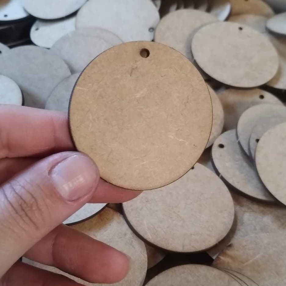 Kit Bolachas em MDF para artesanato aplique 5cm