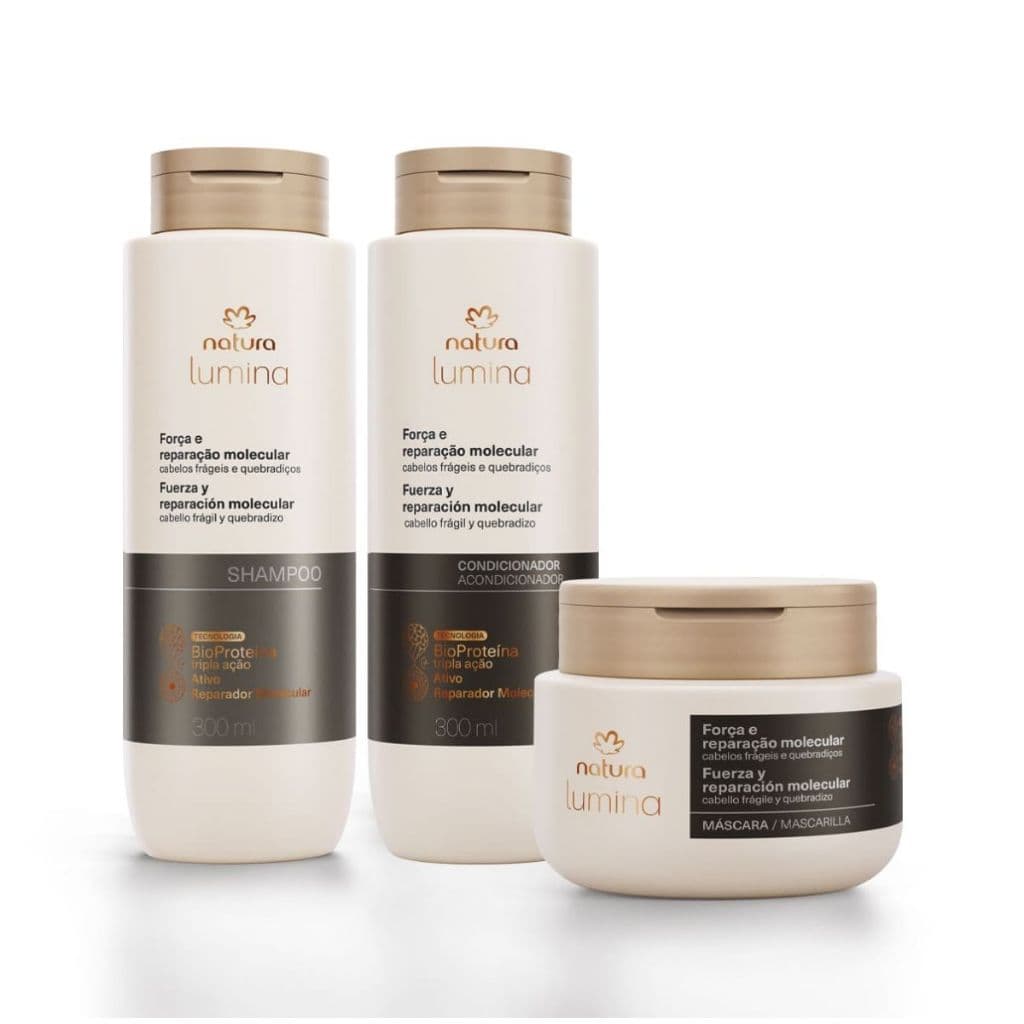 Kit Lumina Força e Reparação Molecular (3 produtos)