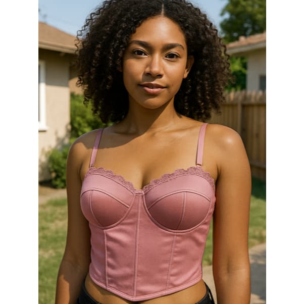 Corselet Feminino com Bojo e Barbatanas Estruturadas – Modelo Elegante e Acinturado