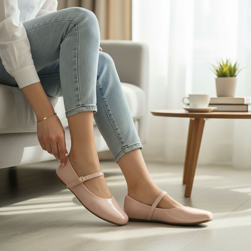Mary Jane sapatilha feminina sapatilha ballet  calçados feminino confort elegante exclusivo