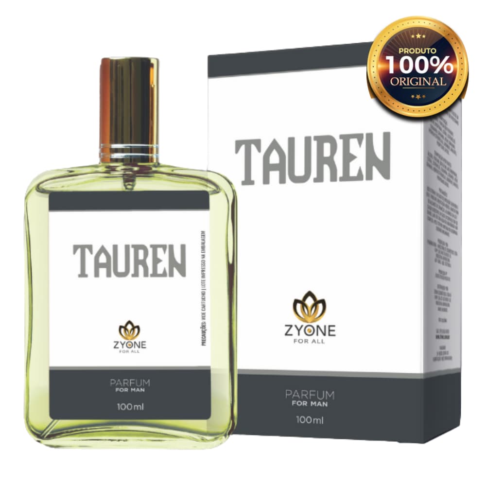 Tauren Zyone Perfume Masculino Alta Fixação Essência Importada Parfum