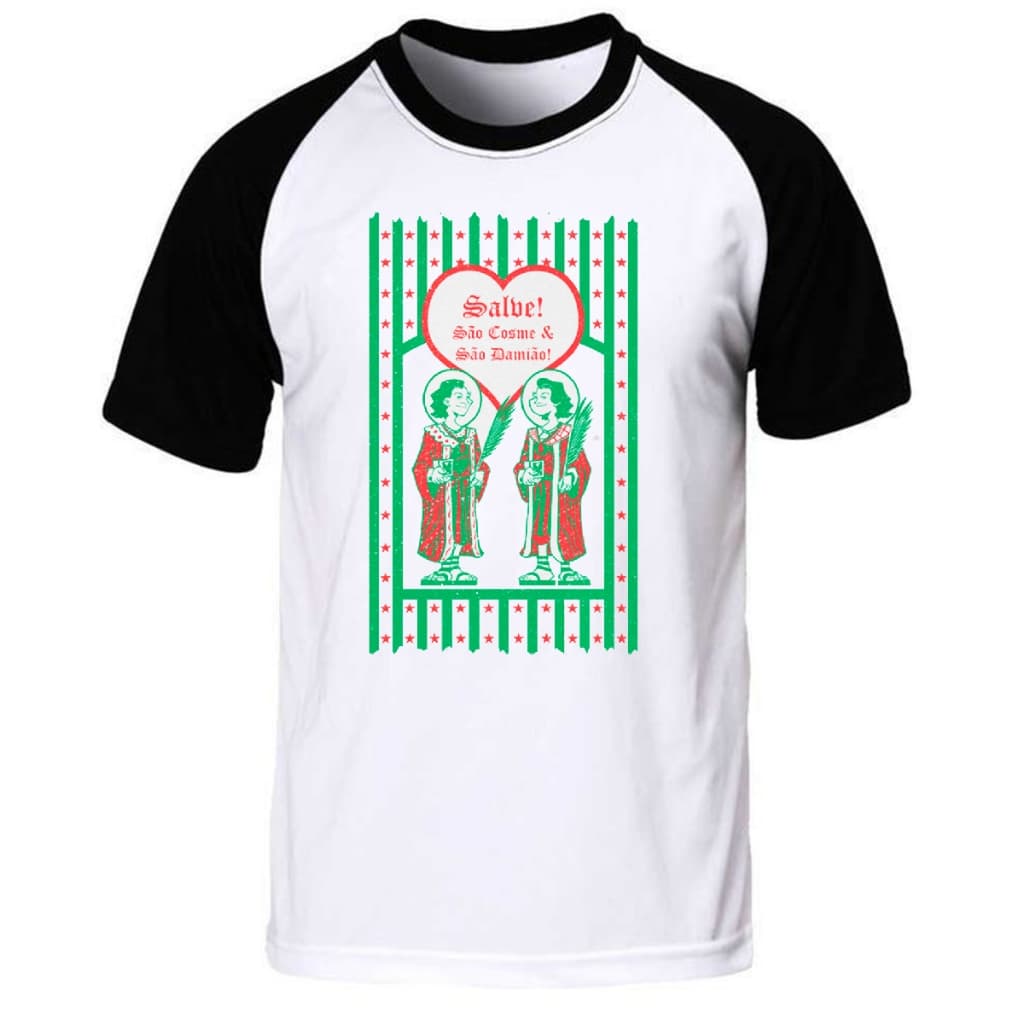 camiseta sao cosme e damiao tshirt blusa santo camisa