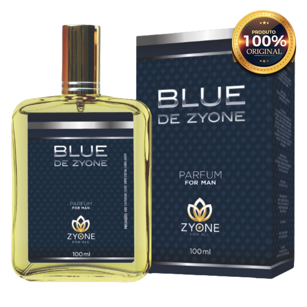Blue Zyone Perfume Masculino Alta Fixação Essência Importada Parfum