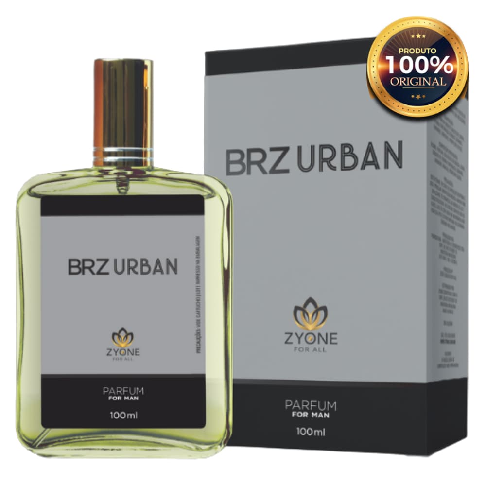 Brz Urban Zyone Perfume Masculino Alta Fixação Essência Importada Parfum