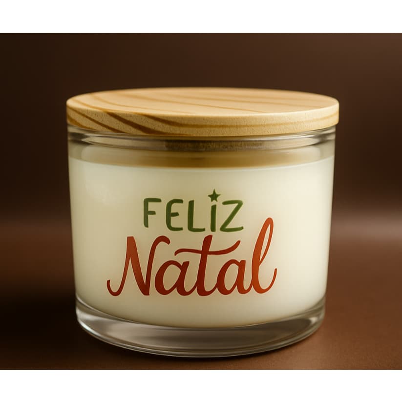 Vela Aromática Perfumada Feliz Natal Boas Festas Lembrancinha Final de Ano lembrancinha