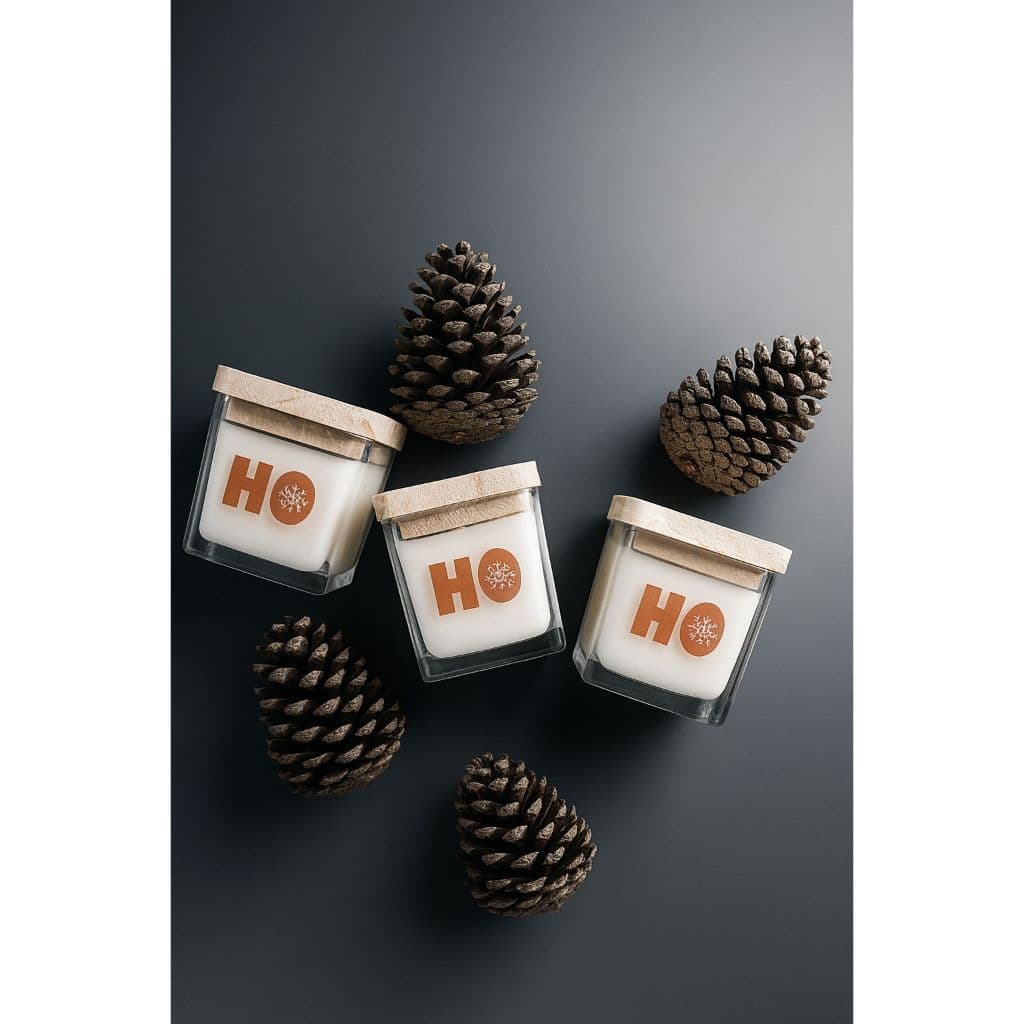Lembrancinhas Velas natal  kit com 3 velas Aromáticas Vegana Prontas para Lembrancinhas