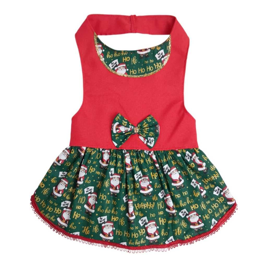 vestido roupa de cachorro pet de natal