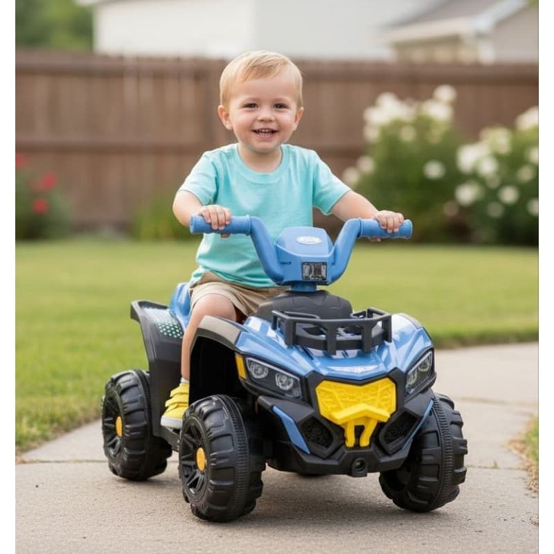 Quadriciclo Infantil Eletrico 6V Veiculo Motorizado Kids Azul Seguro Diversao