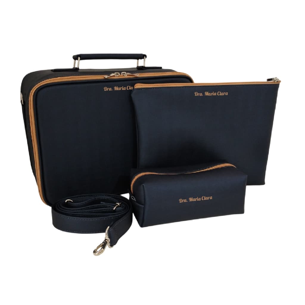 kit Bolsa de mao maleta medica estojo estetoscopio porta jaleco personalizado medicina enfermagem
