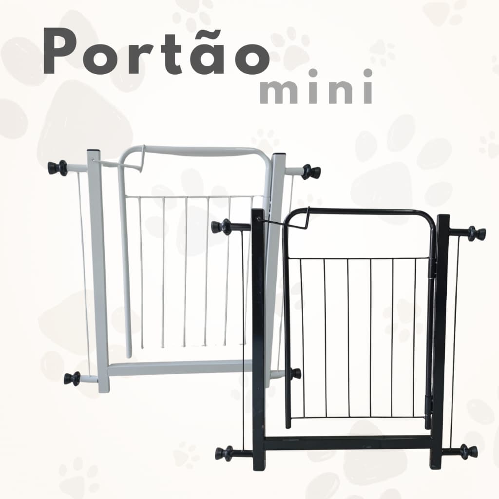 Portão Pet Mini Para Cachorro Para Animais De Pequeno Porte E Também Para Segurança De Crianças Pequenas Doméstico 68x73