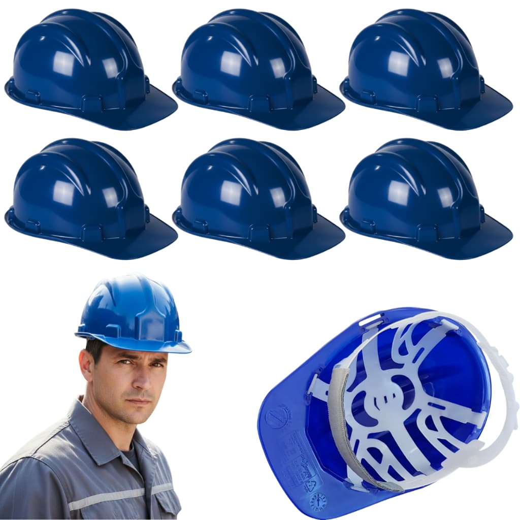 Kit Capacete Segurança Vonder Aba Frontal C/ Carneira Ajustável Epi Obra/Construção Civil/Dielétrico