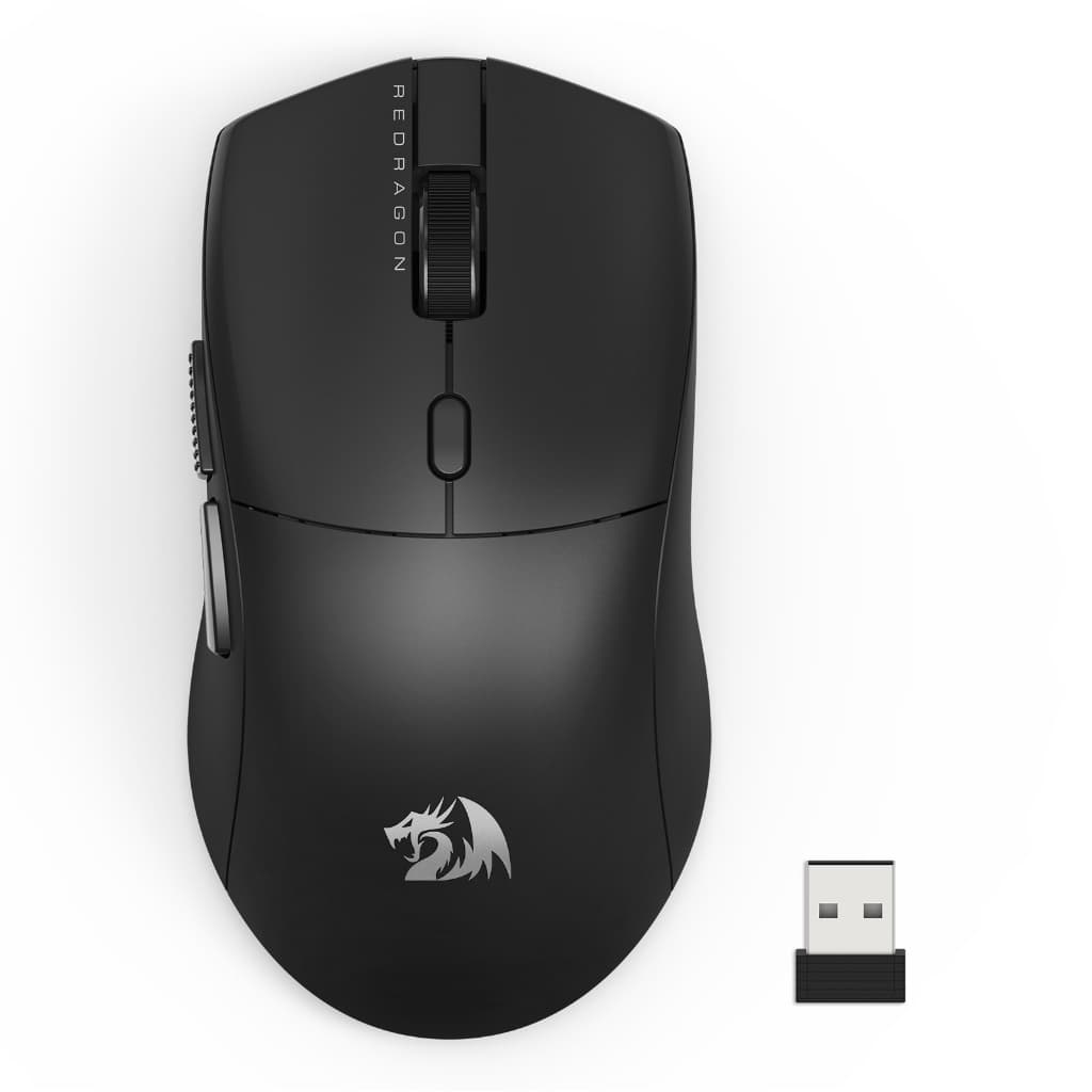 Mouse gamer sem fio Redragon Neva standard, 12000dpi, PAW3311, ultralight, wireless 2.4 e bluetooth