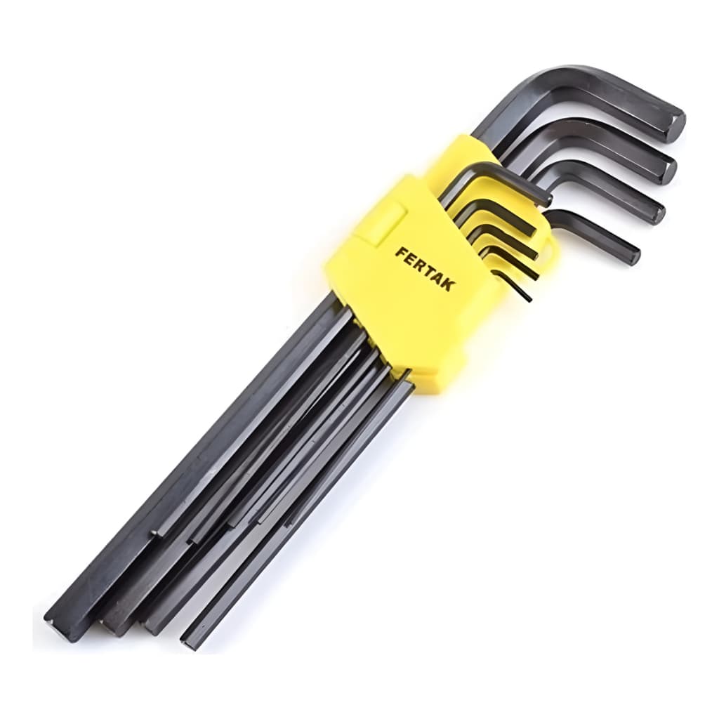Kit Chave Hexagonal Allen L Longa Chromo Vanadium 9 Peças