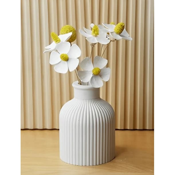 Vaso Decorativo Pear em Gesso Cru