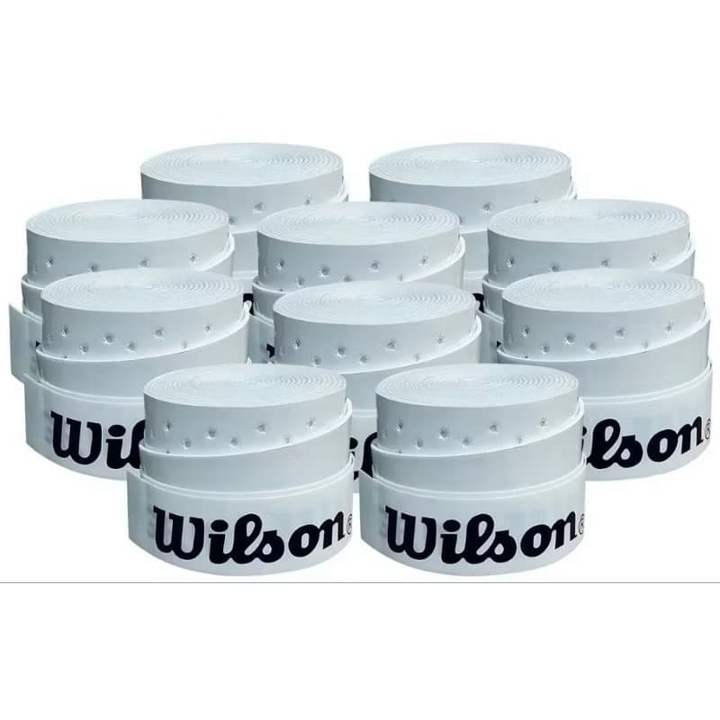 Overgrip Wilson Para raquete Beach Tennis Padel Pickleball tennis Cor Branco perfurado envio imediato