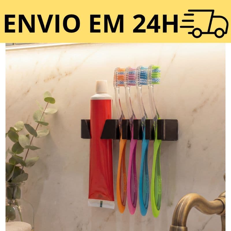 Suporte de Escova de Dente e Pasta | Organizador SimplesP14