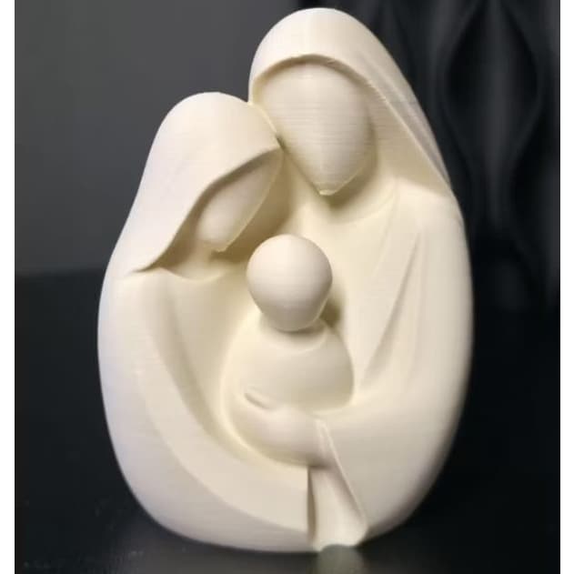Presépio Minimalista 2 Modelos | Sagrada Família 8cm e 15cm | Jesus Maria e José | Decoração Estante